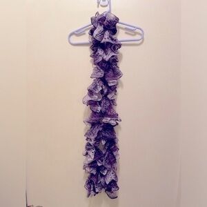 New Handmade Scarf 50” in length-Purple shades